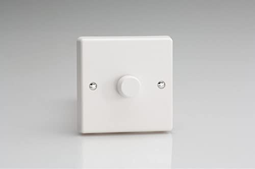 Varilight JQM101W V-Pro Smart Dimmer, White Plastic, 120w max, 1-Gang