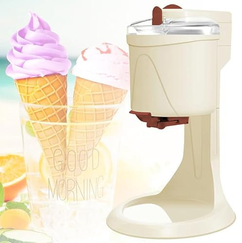 PTATT Macchina per Il Gelato, Gelatiera con Compressore Autorefrigerante, Macchina per Gelato e Sorbetto, Cestello per Gelato Estraibile, Macchina per servire Soft per Feste a casa