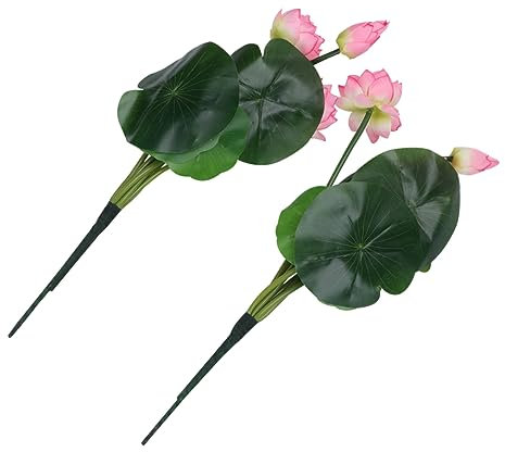 Cabilock Pack Simulierter Kleiner Lotus Lotusblumenstrauß Seidenlotusblume Gefälschte Lotusblume Seidenpflanzen Künstliche Lotusblume Künstliche Blumen Lotusdekoration Zubehör Seerose Braut