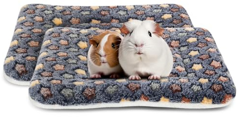 ARCTIC EAGLE 2 Pack Guinea Pig Bed - 10 x 13 Inch Guinea Pig Pee Pads Bedding - Washable and Thickness Upgrade (Dark Blue,M)