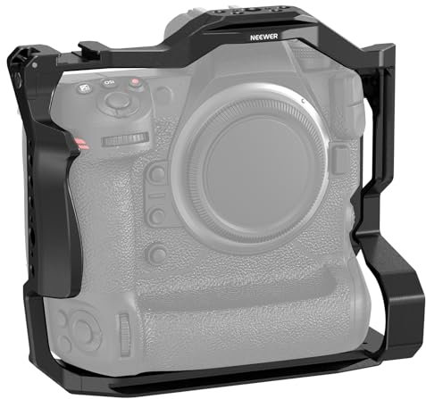 NEEWER Z9 Cage pour Appareil Photo, Cadre stabilisateur en Alliage d'aluminium avec Griffe Froide, Rail OTAN, 6,3 mm, Broche Anti-Torsion pour Film/vlogging, Compatible avec Nikon Z 9, CA118