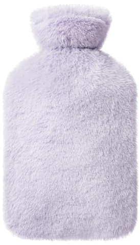 Homealexa Hot Water Bottle with Soft Cover 2L, Comfortable, Safe and Durable Heat Retention Good Performance, Warm in Winter Gifts, Fit for Kids/Adult