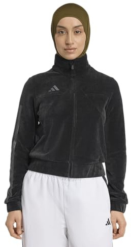adidas Women's House Of Tiro Velour Track Top, Black, Small