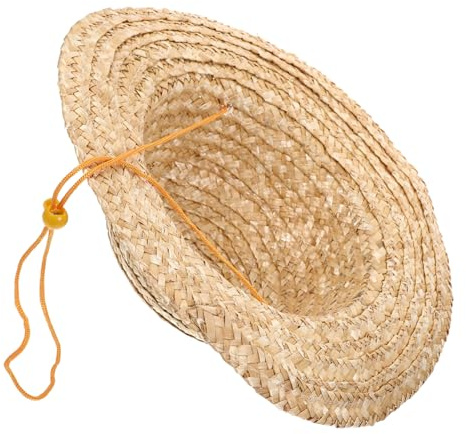 BESTYASH Cappello Da Sole in Paglia Per Bambini Larga 31 Cm Materiale in Paglia Intrecciata Per Una Vestibilità Comoda