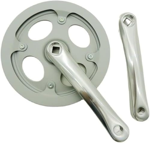 Mountainbike-Kurbelgarnitur, Rennrad-Kurbelgarnitur, Kurbelgarnituren for Fahrräder, 1 Stück Kurbelgarnitur 44 Zähne, 160 mm, zusammenklappbare Fahrrad-Kurbelgarnitur, Aluminiumlegierung, Kurbel, Vier