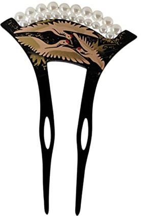 Beavorty Horquilla de Grulla Real Horquilla Vintage para Mujer Accesorio Cabello de Diseño de Flores para Adorno Cabeza Ocasiones Especiales