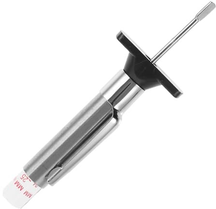 TOPPERFUN Profundidad y de Neumáticos Coche Medidor Portátil de Plástico Resistente Escala 0-25mm Adecuado para Medir Banda de Rodadura Desgaste
