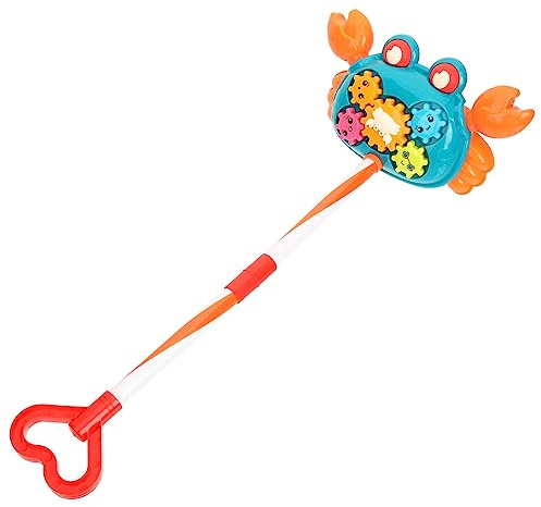 Kisangel Juguete Empujar Cangrejo para Bebés Diseño Adorable y Caminador Educativo para Aprendizaje y Desarrollo Visual de Pequeños