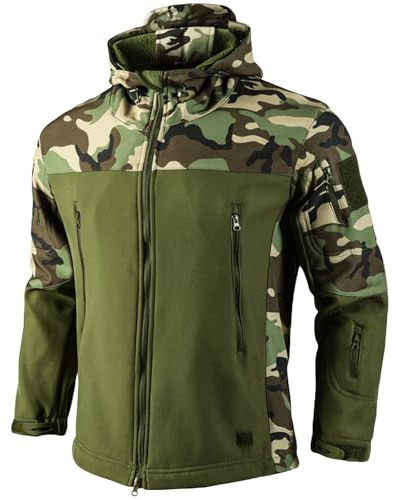 Générique Bombardier Homme Treillis Softshell Vetement Militaire Chasse Chantier Camouflage Saharienne Homme Tactique Hiver Tactiques Impermeable Vetements Parka L