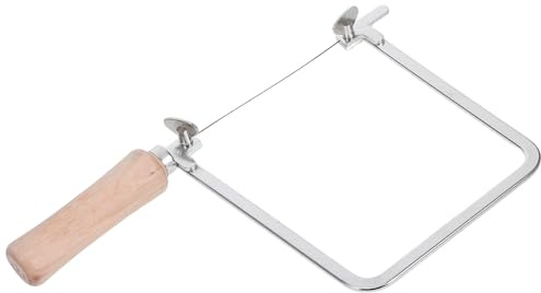 Anneome Scie à Chantourner Miniature en Acier Poignée en Bois 2 Lames de Scie Doubles pour Découpe Précise du Bois Métal et Plastique Outil à Main Compact pour Bricolage et Sculpture