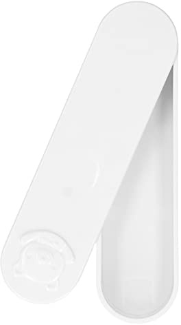 Taidda Mini Boîte Portable pour Cotons-tiges, étui de Voyage en ABS Durable pour le Rangement des Cotons-tiges et des Cure-dents pour Table de Maquillage (5,3 X 1,4 X 0,9 pouces) (WHITE)