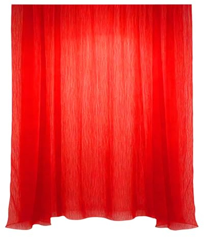 Tela de Tul Rojo 5 Metros x 160 cm para Decoración de Boda, Tela de Poliéster Suave para Arcos, Fondo de Escenario y Manualidades, Cortina Transparente para Fiestas y Ceremonias