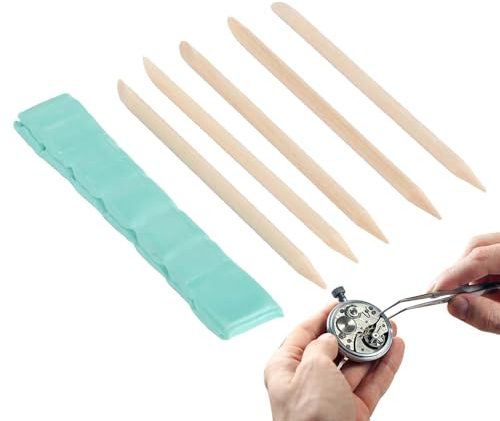Urmakarknåda – 13 x 8 cm smutsborttagare, professionell frisättning | Specialiserat urverksrengöringsmaterial för klockreparationsstationen, för avfettning av fingeravtryck, för att ta bort