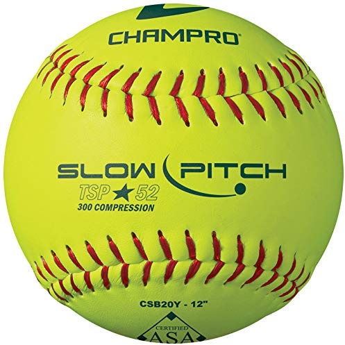 Champro tsp-52 asa Softball, Amarillo óptico, 12 