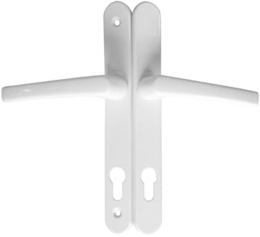 Upvc Türgriff, Türknauf, 200 mm, Schraubbefestigungen, 2-Loch-Befestigung, 92 PZ, Weiß