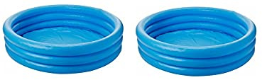 Intex - Inflatable Swimming Pool (45 by 10) (Crystal Blue) (2 Pack)