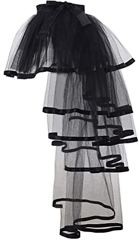 GRACEART Viktorianisch Steampunk Schwarz Geschäftigkeit Tutu Gürtel Spitze Unterrock