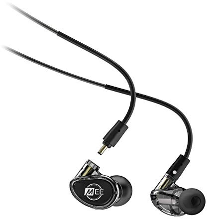 MEE audio - MX2 Pro Hybrid Dual-Driver, Customisible, Noise-Isolating, Universal-Fit Modular Musician's In-Ear Monitors with Detachable Cables - Smoke