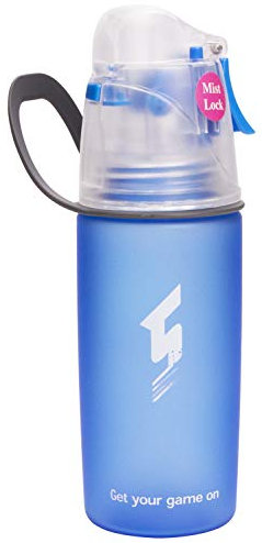 Drinking Misting Sports Water Bottle, Non-Toxic BPA Free & Eco-Friendly Tritan Copolyester, Fast Water Flow Opens with 1-Click, Portable Leak-Proof Spray Bottle for Cycling Fitness Camping Hiking