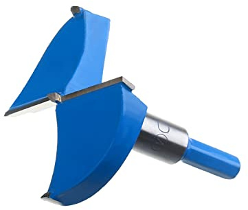 Utoolmart Forstner Bohrer mit Holzbohrung 70 mm Durchmesser Gerader Schaft Hartmetallspitze Professionelle Holzbearbeitung Lochsäge Holzschneider 80 mm Länge Blau 1St