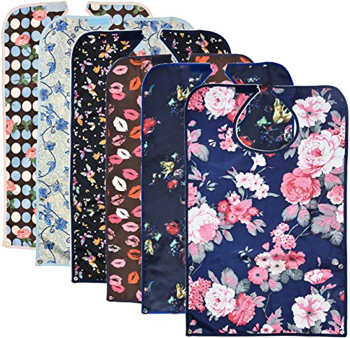 Celley Lot de 6 bavoirs ramasse-miettes imperméables et réutilisables pour adultes