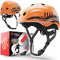 SKATEWIZ Fahrradhelm | Helm Fahrrad, Leichter Skaterhelm, Mountainbike Helm, Größe L in Orange, Fahrradhelm Herren, Fahrradhelm Männer