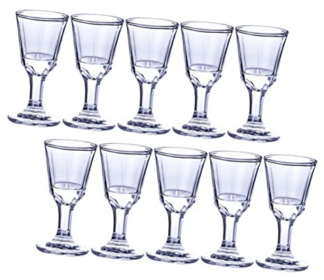 UPKOCH Petit Verre à Liqueur en Verre 10ml, Lot de 10, Style Vintage