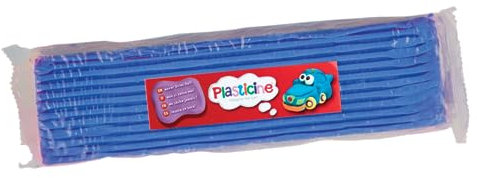 Plastilin One Color Slab 400g - Blau, Modelliermasse für professionelle Animatoren und Modellbauer, trocknet nie aus, machen Skulpturen, Modelle und Stop-Motion-Animationen