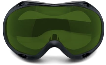 FREEMASCOT Professionelle Laser-Schutzbrille mit Wellenlänge OD 6+ 190nm-450nm/800nm-1700nm Laser-Schutzbrille für 405nm, 450nm, 808nm, 980nm, 1064nm Laser