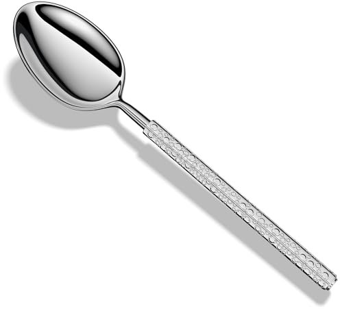 Demitasse Espresso Spoons,Manual Forged 18/10 Stainless Steel Dessert Spoons Mini Coffee Spoons,Set of 4,Dishwasher Safe,5.7-Inch