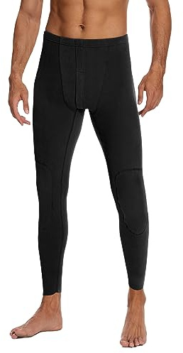 SIHOHAN Herren Thermo Unterhose Lang Extra Warme Thermoleggings Winter | Bein Bequeme Lange Gefütterte Unterhosen Männer Thermo Leggings Thermounterwäsche Winter