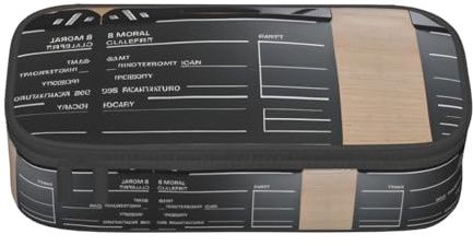 ETASUIOL Estuche para lápices con estampado de tablillas de películas, estuche grande multiusos para lápices, organizador de tela Oxford, Black, Talla única, Funda para llave