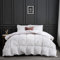 APSMILE Edredón de Plumas y Plumón Cama 90, 100% Algodón Egipcio, Relleno Nórdico Plumón Invierno 500 gr/m², Lavable Certificado Oeko-Tex y RDS(Blanco, 155x220cm)