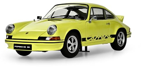 IXO Collections 1:8 IXO Porsche 911 RS 2.7 Gelb/Schwarz - Modellbau, Standmodellbau, hochwertiger Bausatz, Modellbausatz, 713 Teile, Auto Bausatz
