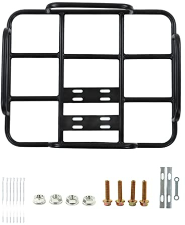 Motorcycle Food Delivery Bag Rack, Heavy Duty Seamless Steel Tube 80kg Load Capacity Universal Fit for Electric Motorcycles Easy Mount Type 2 Design