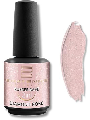 SHAYENNE Rubber Base Color 15ml - 2in1 Diamond Rose - Made in Germany | Soak Off Gel UV/LED, Base Coat & Farbe, Gummibase für Nägel, Langanhaltender Lack, Made in Germany