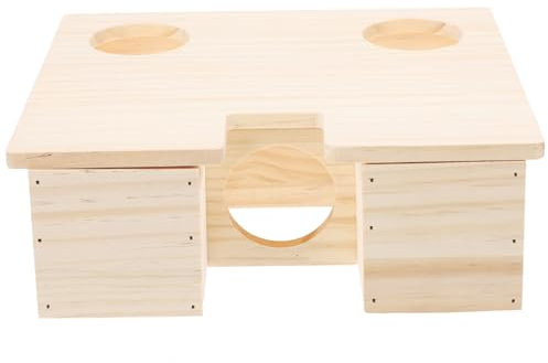 ibasenice Hamster Häuschen Aus Holz Hamsterhaus Für Kleintiere Versteck Für Hamster Hamsterversteck Aus Holz Spielzeug