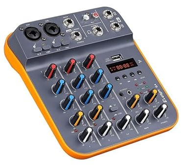 Mélangeur audio, Table de mixage audio for console DJ 4 canaux avec carte Bluetooth USB Souand 48 V