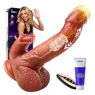 Vibratoreper Donna Professionale Dildo Realistico con App sexytoysys donna, XXL Vibratori Donna Pene Dildo Anale con Modalità di Riscaldamento con 9 Vibrazioni Sex Toys Coppia Uomo