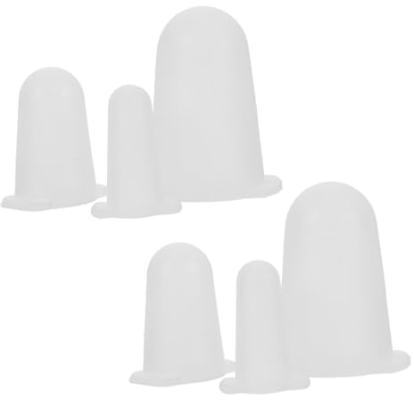ARTSEWPLY 6 Piezas de Boquillas de Silicona para Decoración de Pasteles con Funda Antideslizante Protección Reutilizable para Puntas de Manga Pastelera Pequeña Mediana y Grande