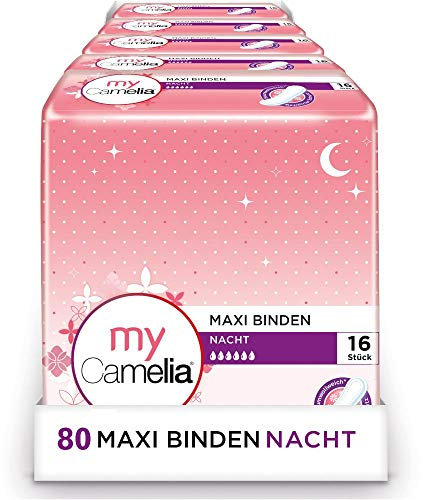 Camelia Maxi Binden, Nacht, 5 x 16 Stück