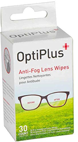 OptiPlus Anti-Fog Lens Cleaning Wipes – 30 Pack | Long-Lasting Fog Protection for Glasses | Ideal for Travel & Everyday Use