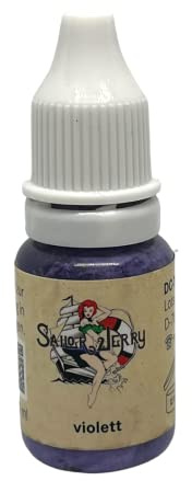 Sailor Jerry Violeta 10ml - Alemán Tintura para Tatuajes Con Certificado - Inkgrafix IG54043 Tatuaje Tinta Violeta Lila