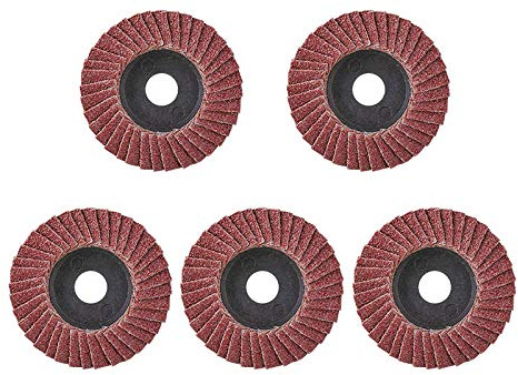 Schleifrad 5 stücke 2inch 50mm Klappe Polierscheibe Schleifscheibe Klinge für Winkelschleifer 80 Körnung Schleifwerkzeug Schleifscheibe-_5 stücke rot.