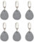6 Pieza Mármol Natural Pesos para Manteles, Acero Inoxidable Clips Pinzas Sujeta Manteles de Mesa Exterior por Contrapesos para Cortinas por Pesas para Plomos Cortinas por Mantel Exterior Jardin