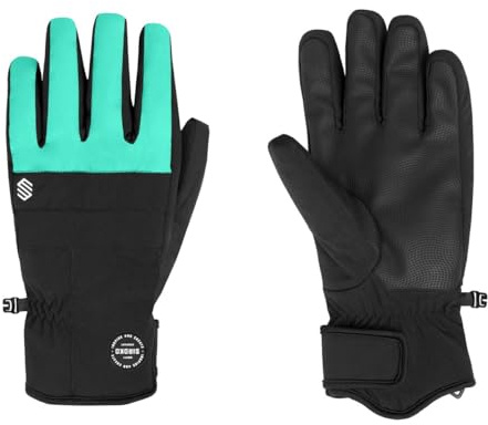 SIROKO - Guantes de Nieve Voss Turquoise - L - Negro/Turquesa