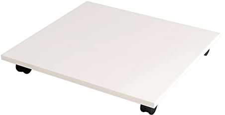 Printer Shelf Stand Under Desk Printer Stand with 4 Caster Wheels Office Movable Printer Copier Stand CPU Holder White Rolling Plant Rack Tray Printer Carts & Stands (Size : 39x34x6.6cm)