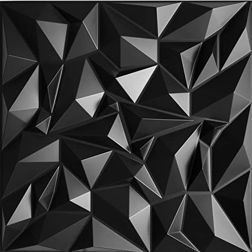 40 pièces 3D panneaux de murs & plafond, 50cm x 50cm en plastique PVC, Mur 3D, Plafond 3D, revêtement mural, Salle de jeux, 10m² - 1mm d'épaisseur