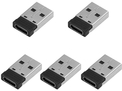 CY 5 pezzi/lotto USB-C Tipo C femmina a USB 2.0 A maschio adattatore di alimentazione dati 480 Mbps per laptop tablet telefono