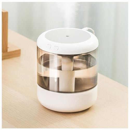 Humidificateur Dair Bebe Humidificateur à LumièRe Led à Changement De Couleur, Humidificateur Air, Bureau Chambre Chambre De BéBé Humificateur Air Et Purificateur,White